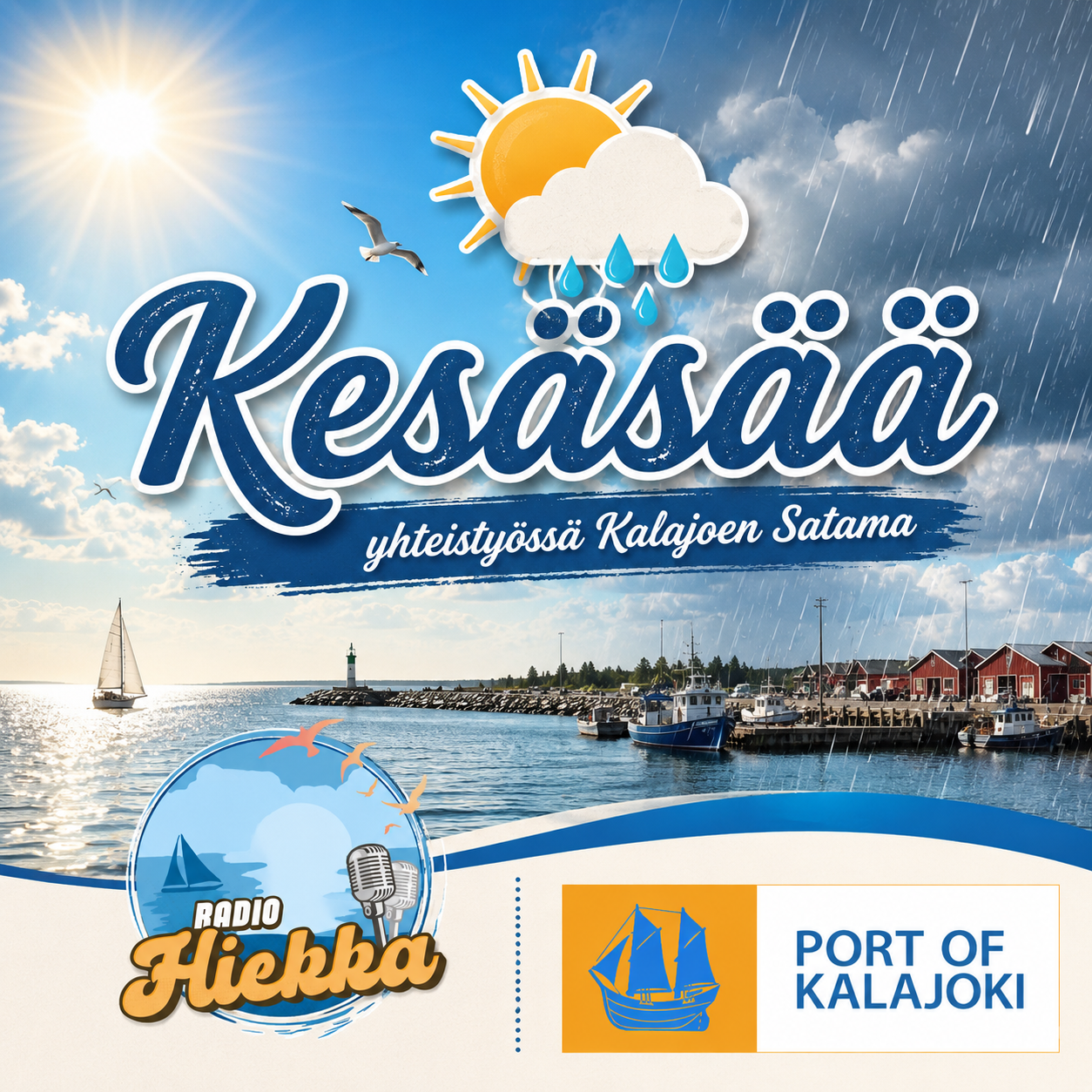 Kesäsää, yhteistyössä Kalajoen Satama